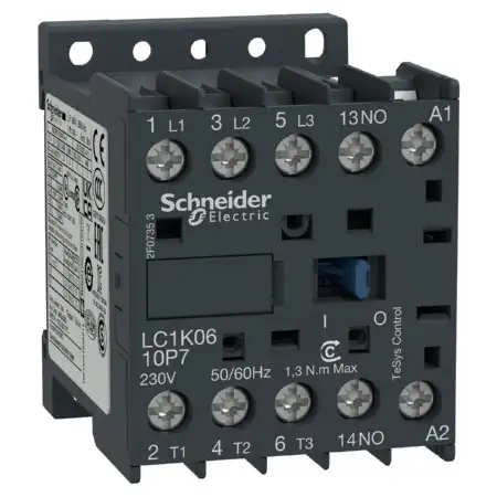 Conctactor TeSys K 3P 16A lt=440V 50Hz LC1K1610B5