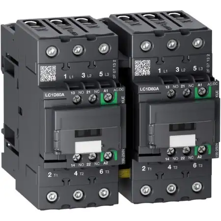 Wendeschützkombination 3p 37kW 400V AC3 80A LC2D80AEHE