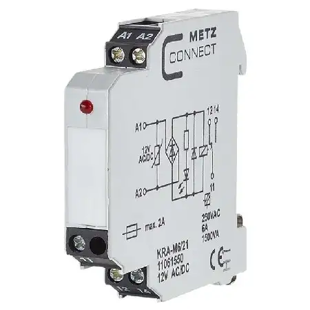 Metz Connect Koppelbaustein 1W KRA-M6/21 12AC/DC