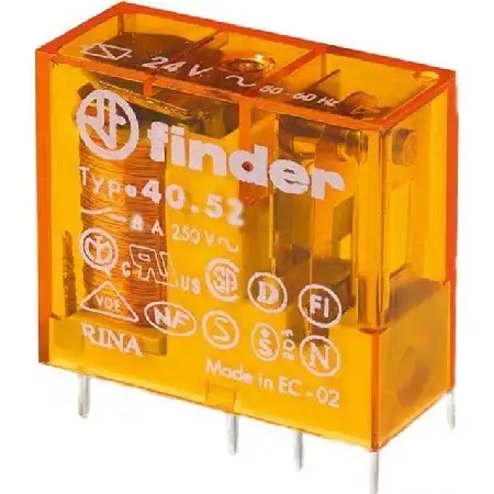 Steck/Printrel.230V AC2W 8A Raster 5mm Gold-K. 40.52.8.230.5000