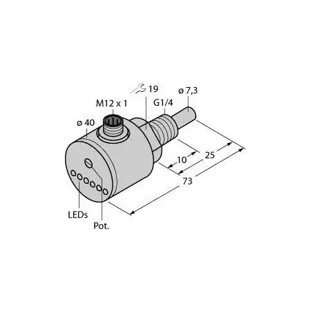 Strömungssensor M12x1 21..26VDC PNP FCS-G1/4A4-AP8XH1141