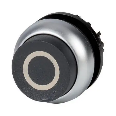 Drucktaste hoch, schwarz, rastend,blanko M22-DRH-S-X0