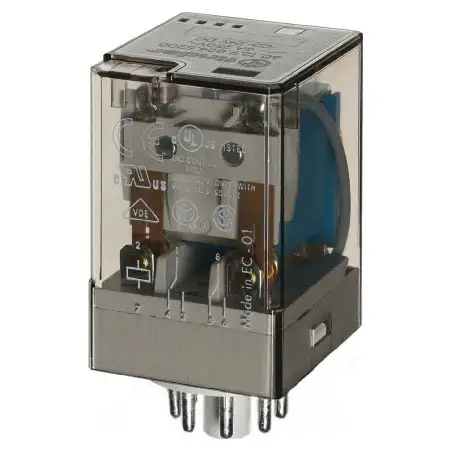 Ind-Rel. 8pol.24VDC 2W 10A für Fas. 90.72/109 60.12.9.024.0070