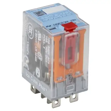 Miniature-Relais QRC blau 8-pin, 2 CO C7-A20/AC230V-Releco