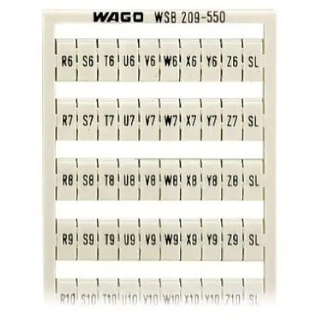WSB-Beschriftungskarte bedruckt,weiß 209-550