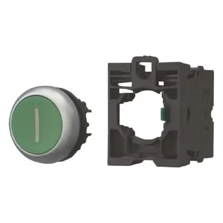 Drucktaste RMQ-Titan flach tastend grün M22-D-G-X1-K10-BVP