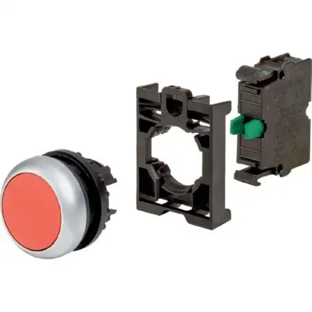 Drucktaste RMQ-Titan flach tastend rot M22-D-R-K10-BVP