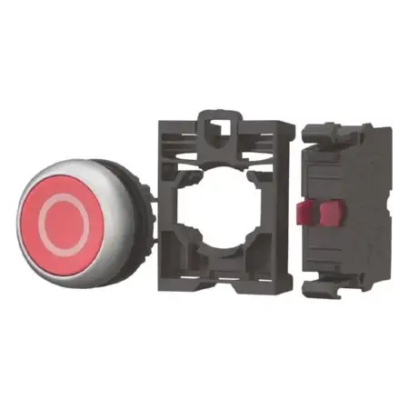 Drucktaste RMQ-Titan flach tastend rot M22-D-R-X0-K01-BVP