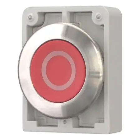 Drucktaste RMQ-Titan flach rastend rot M30I-FDR-R-X0