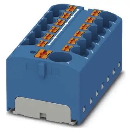 Verteilerblock PTFIX 10/12X4-G BU