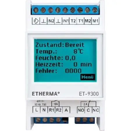 Vollautomatische Steuerung f.Frei/Dachfl.Heiz. ET-9300