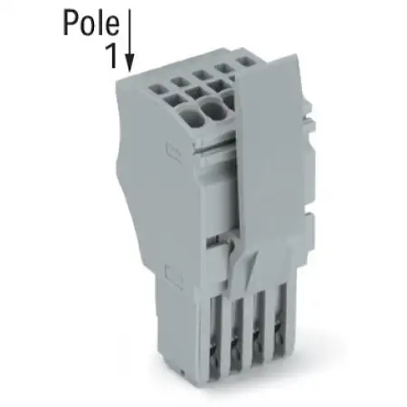1-Leiter-Federleiste CAGECLAMP,1,5mm², grau 2020-103/122-000