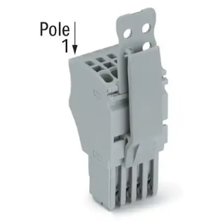 1-Leiter-Federleiste CAGECLAMP,1,5mm², grau 2020-104/143-000