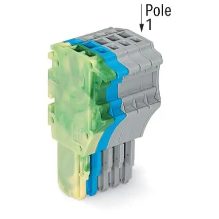 1-Leiter-Federleiste 1,5 mm², grün-gelb/blau/grau 2020-105/000-039