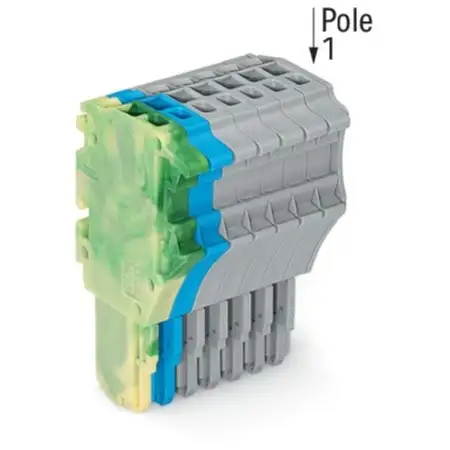 1-Leiter-Federleiste 1,5 mm², grün-gelb/blau/grau 2020-107/000-039