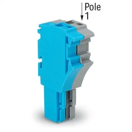 1-Leiter-Federleiste 4 mm², grün-gelb/blau/grau 2022-102/000-039