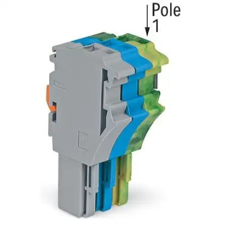 1-Leiter-Federleiste 4 mm², grau/blau/grün-gelb 2022-103/000-038/999
