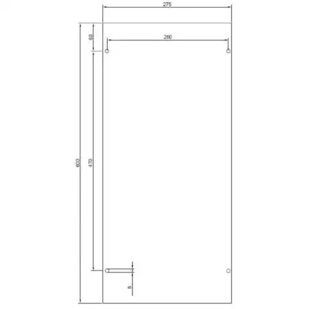 PVC-Montageplatte für Verteilersäule 32M1400