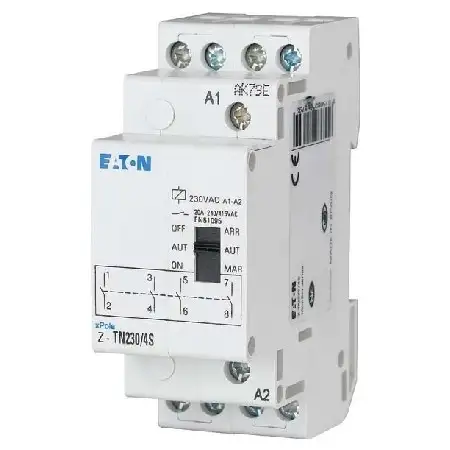 Vorwahl-Relais 230VAC/50Hz, 4S, 20A Z-TN230/4S