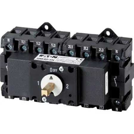 Umschalter QM 63A 2x3-polig+N 6mm QM63/3N
