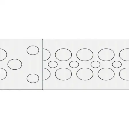 Kabeldurchführungsplatte 147mm x 58mm x 14mm KEL-DPU 24/17 gy