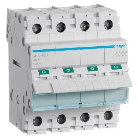 Ausschalter 4P 80A SBN480