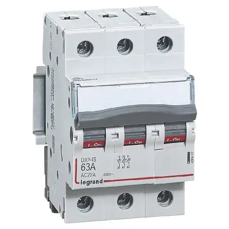 Reiheneinbauschalter Aus 3P 63A 406467