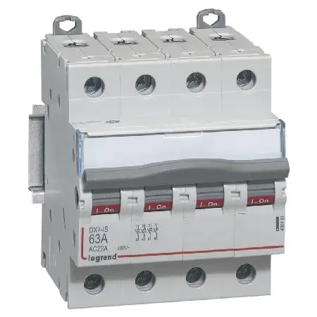 Reiheneinbauschalter Aus 4P 100A 406489
