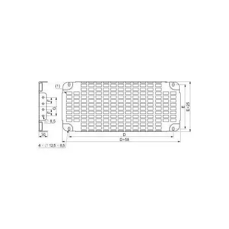 Telequick Lochplatte H450 SF/SM 600 NSYSTMP4560