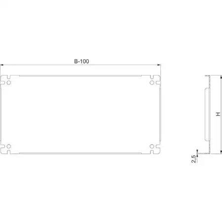 SpaTeilmontageplatte SF/SM 597x600mm NSYSPMP6060