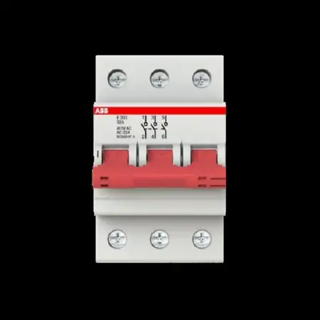 Trennschalter 2A,Schaltgriff rot E203/32R