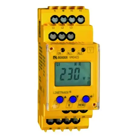 Spannungsrelais 3ph 3N AC Federklemme VMD423-D-2