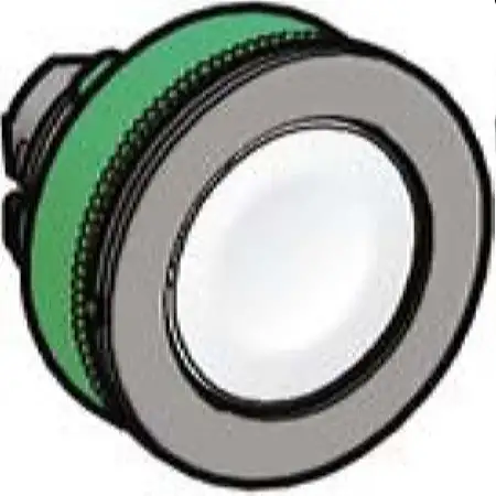 Drucktaster Frontelement 30mm in weiss ZB5FA1