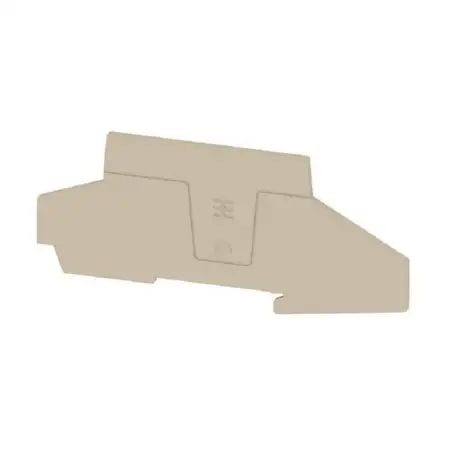 Abschlussplatte 126mmx2mm,dunkelbeige AEP 2T 4 FS
