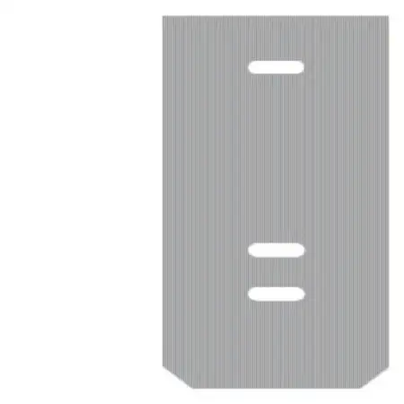 Abschlussplatte 23.2mmx2mm,dunkelbeige WAP WFF35