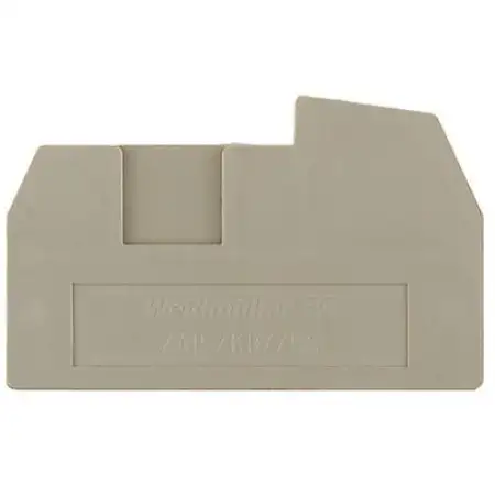 Abschlussplatte 43mmx2.5mm,dunkelbeige ZAP ZKB/ZKS