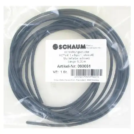 Verdrahtungsbrücken H07V-K 1x6qmm schwarz 5m 090061