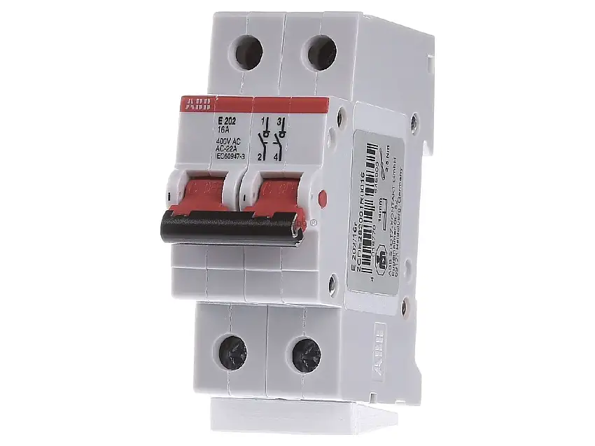 Trennschalter 2P,16A,Griff rot E202/16R