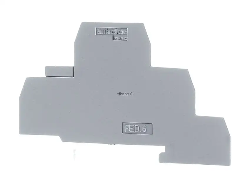 Abschlußplatte grau 1mm FED6