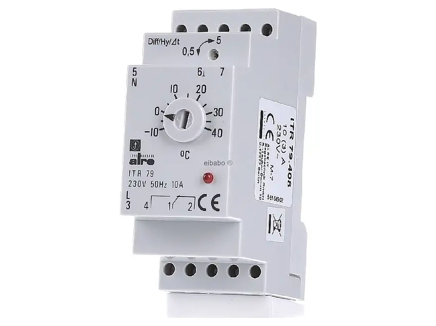 Hutschienenregler elektron,-10bis+40Gr ITR 79.408