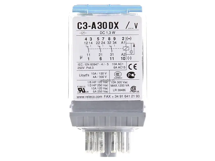 Industrie-Relais MRC blau 11-pin, 3 CO, DX C3-A30DX/DC24V-Relec