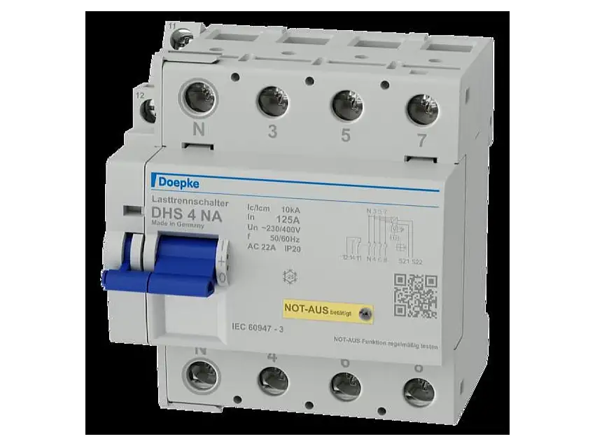Lasttrennschalter DHS 4-125 NA mit Not-Aus 09900012