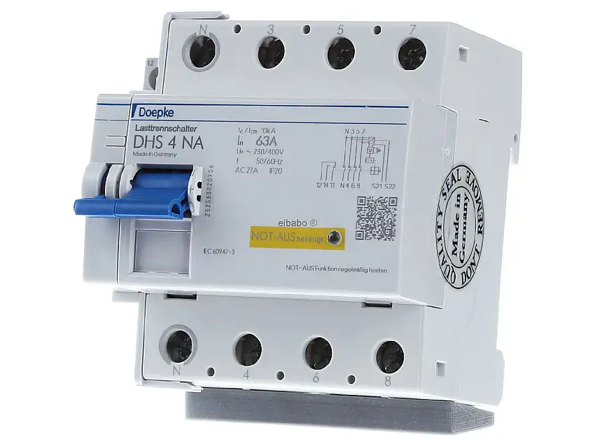 Hauptschalter mit Not-aus-Funktion DHS 4-063 NA