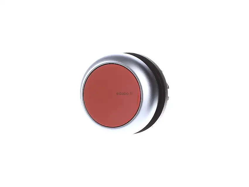 Drucktaste flach,rot M22-D-R