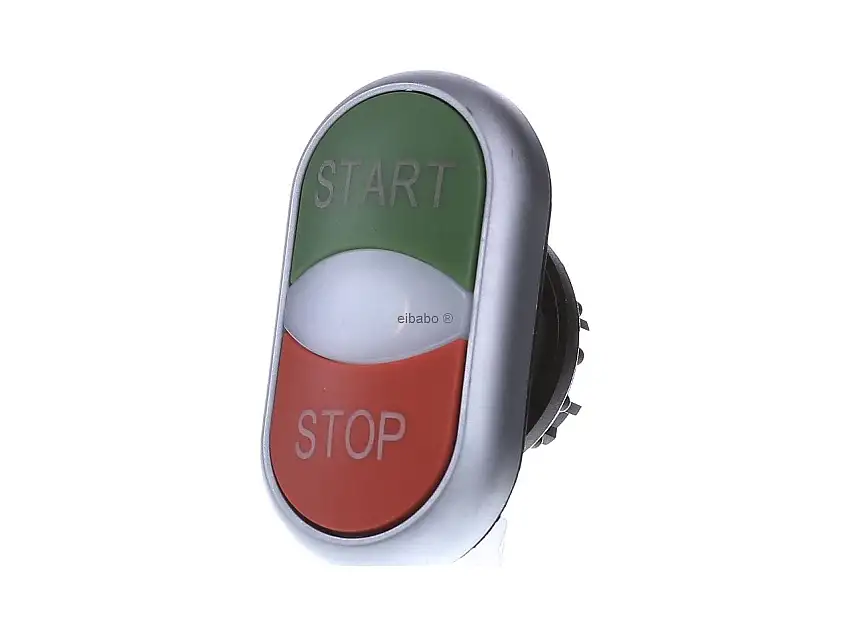 Doppeldrucktaste beleuch.,beschriftet M22-DDL-GR-GB1/GB0