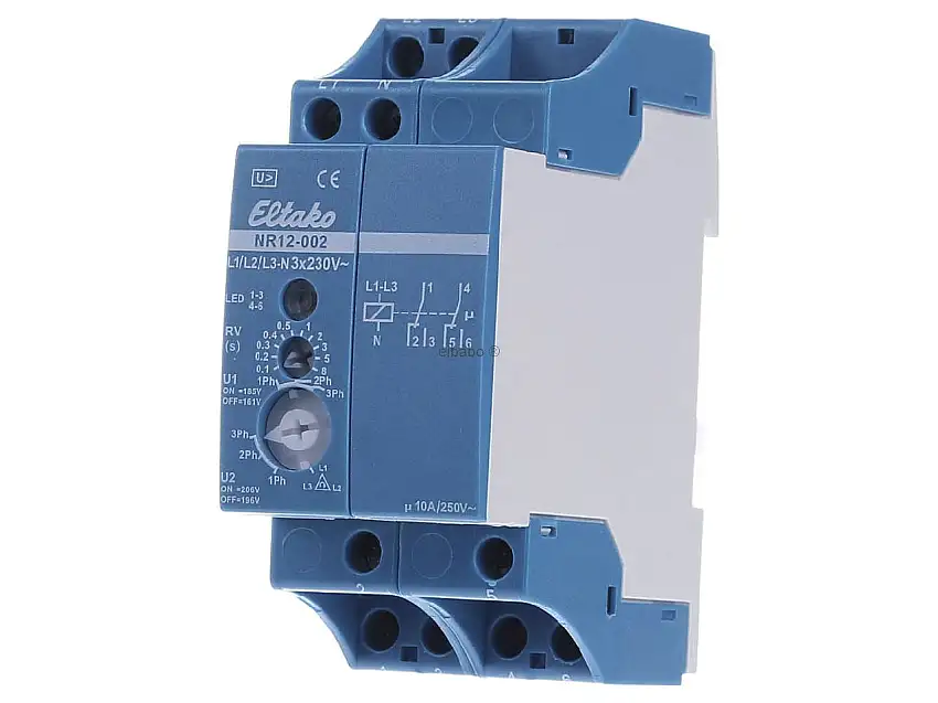 Netzüberwachungsrelais 2W potentialfrei 10A/250V NR12-002-3x230V