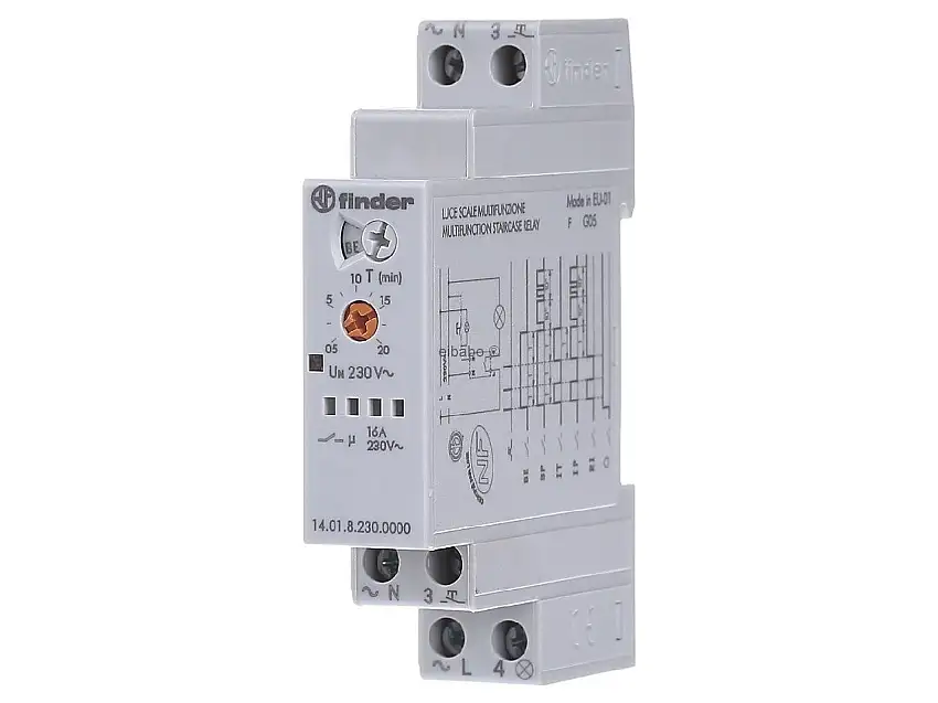 Treppenhausaut.N/L-schalt. 1 Schließer 16A 230V AC 14.01.8.230.0000