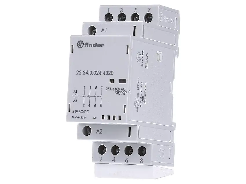 Installationsschütz 24VAC/DC,4S,LED 22.34.0.024.4320