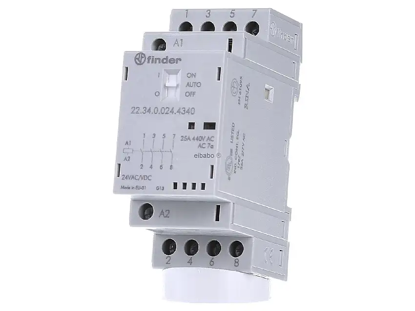 Installationsschütz 24VAC/DC,4S,LED 22.34.0.024.4340