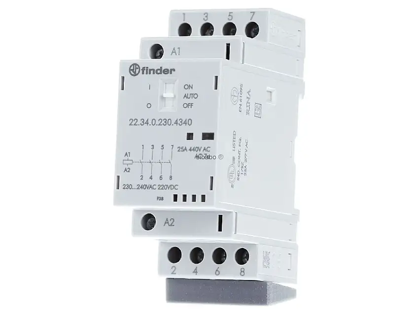 Installationsschütz 230V AC/DC,4S,LED 22.34.0.230.4340